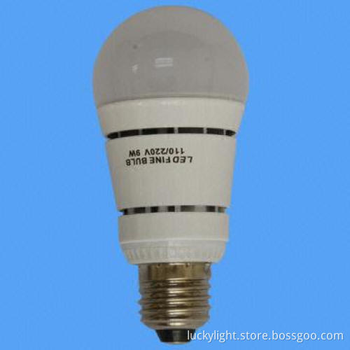 E27 Socket LED Bulb, High-power Series with 56mm Diameter and 9W Power Dissipation
